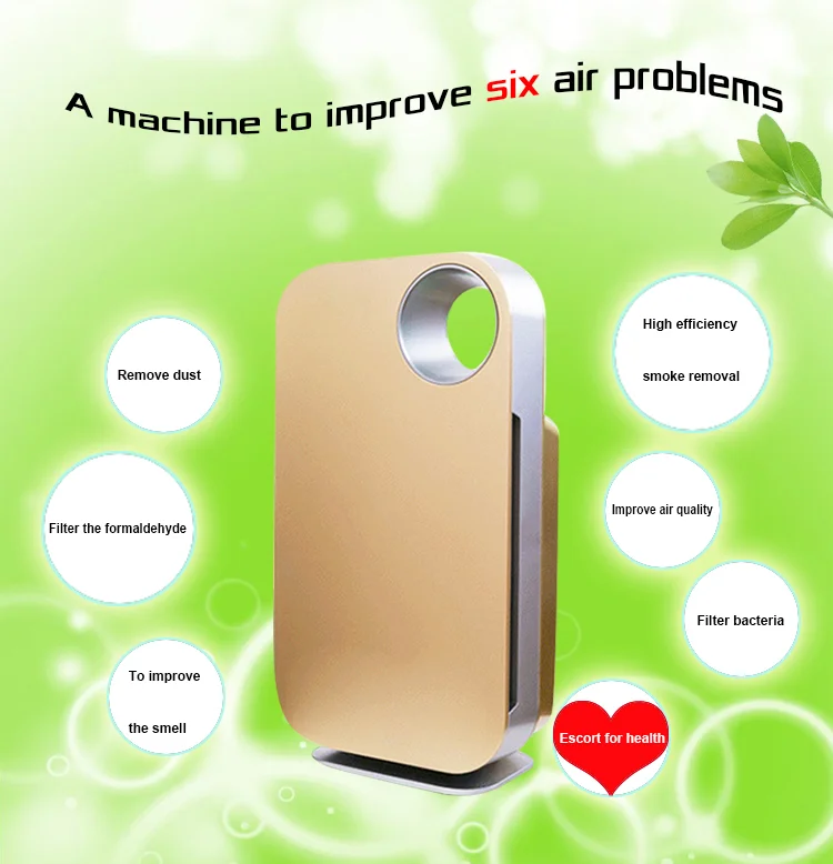 High quality Hot selling HEPA filter anion air purifier with low price