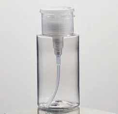 Push Down Empty Lockable Pump Dispenser for Nail Polish and Makeup Remover pump