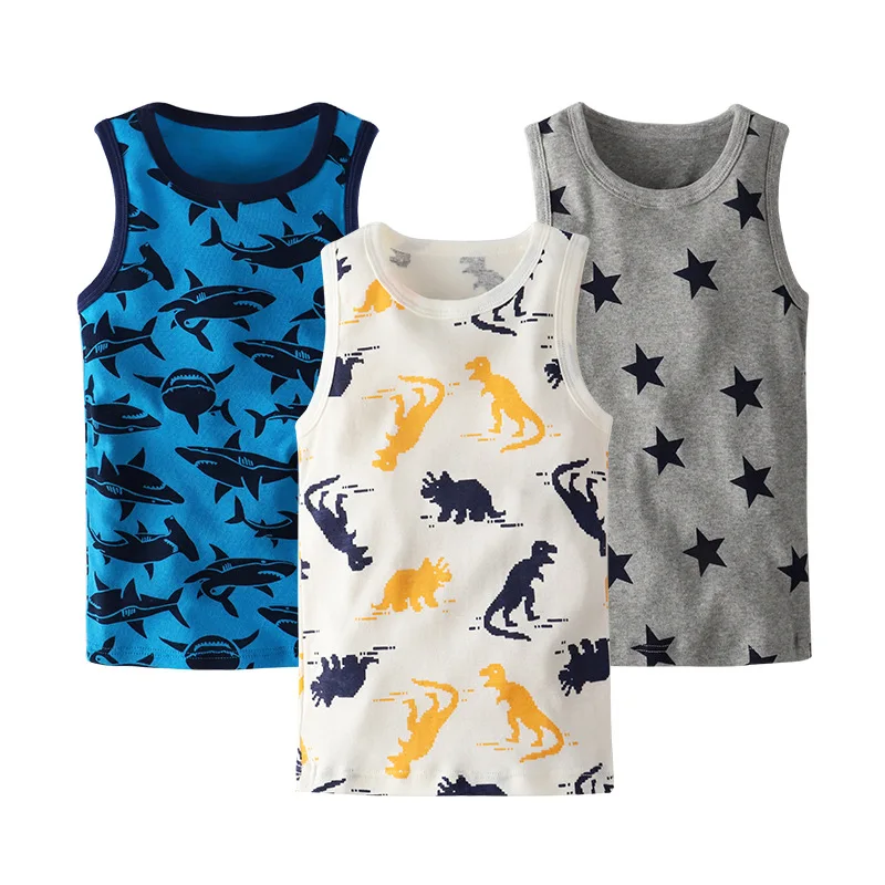 
Custom Printed Logo Children Used Comfortable Clothes Body Fit Tank Tops 