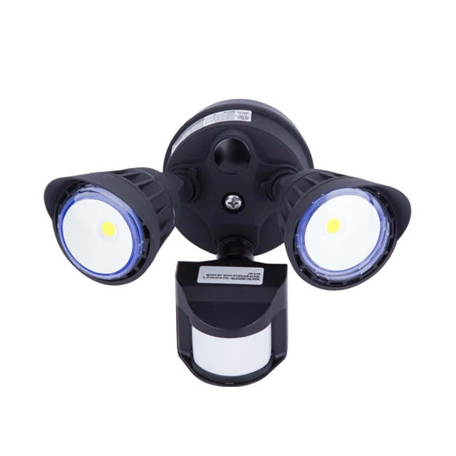 Double Head LED Outdoor Security Floodlight Motion Sensor Flood light Waterproof