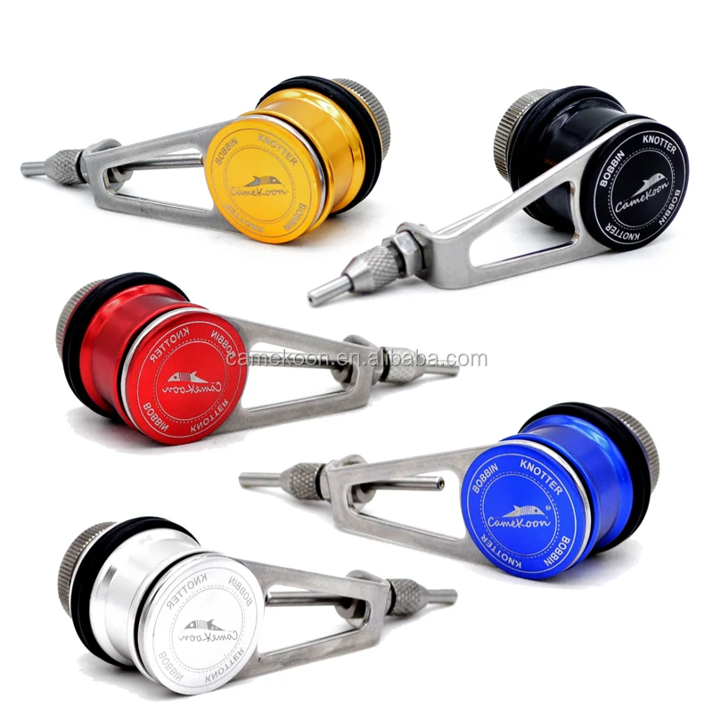 
Metal GT/PR Bobbin Knotter Fishing Line Winder Assist Knotting Machine Fishing Tackle PE Line Knotter Baler 