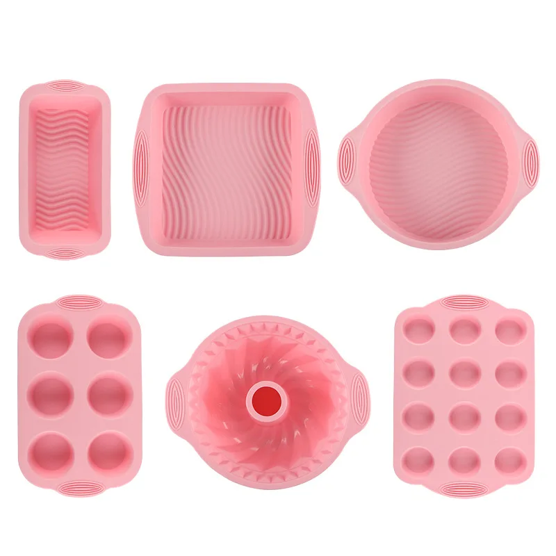 Hot heat resistance silicone loaf cake bread pan dish toast box baking mold baking tool bakeware sets