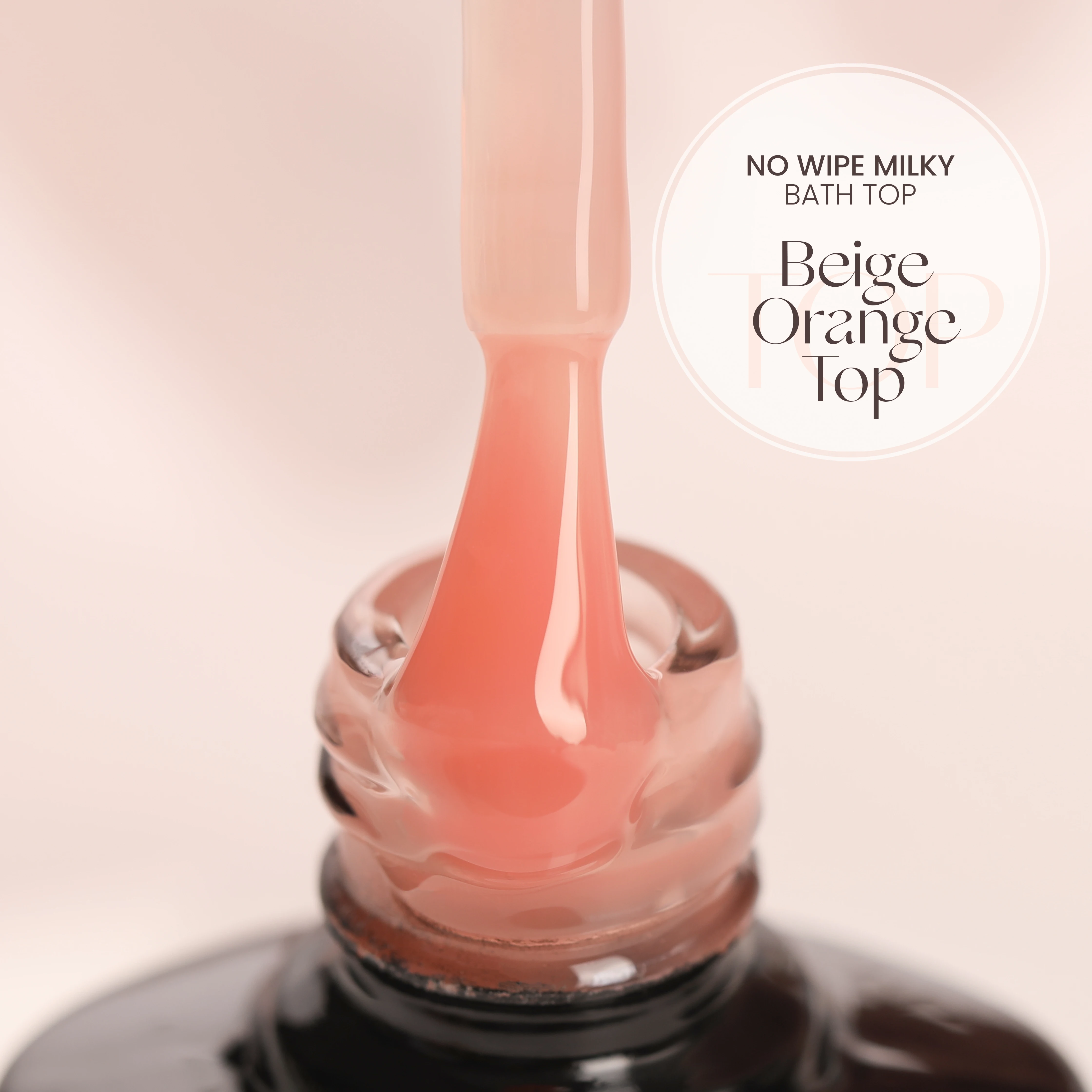 Custom Logo OEM Professional LED Milky Top Coat UV Gel Milk 10ml Bottle Gel High Shine No Wipe Shimmer Topcoat