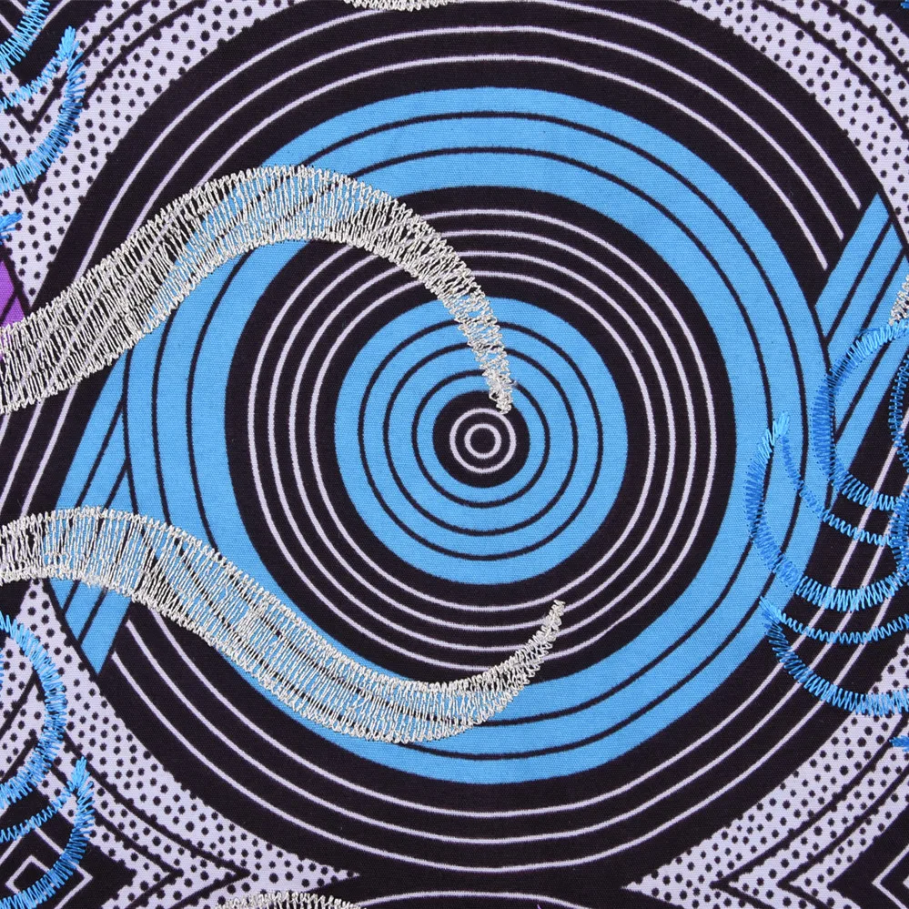 1295 Ankara African Wax Print Fabric Embroidery Wax Lace Free Shipping