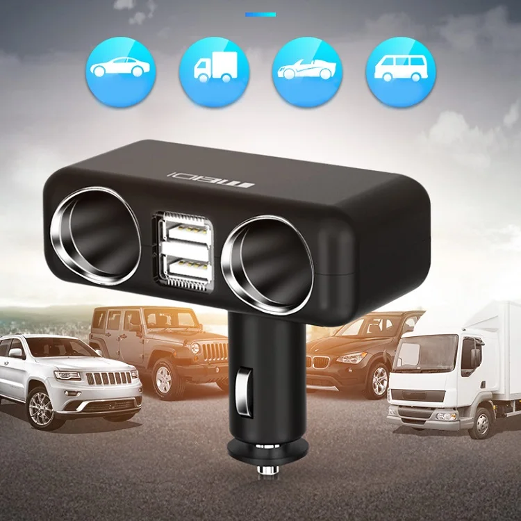 New Product Car USB Charger Universal Port 3.4A 40W*2 Dual Usb-A Socket Adapter