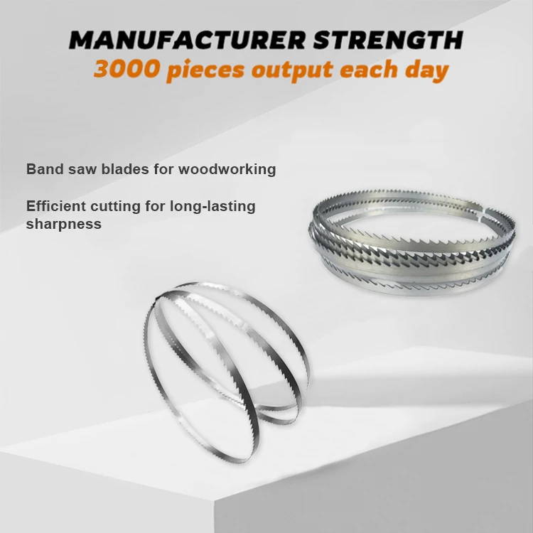 Hot Selling Stainless Steel Polished Anti-break teeth Band SawBlade Coming Machine For Wood Manufactory