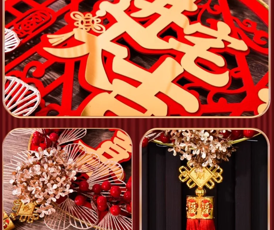 Shaking Head God of Fortune Chinese New Year Lucky Hanging Charms Caisheng Decoration Spring Festival Supplies 38cm