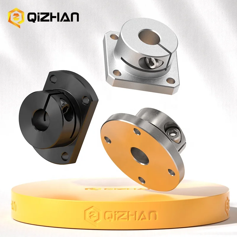 Oem Design Cnc Machining Din703 Double Split Face-Mount Shaft Bush Collars Axle Flange Mounting Shaft Collar