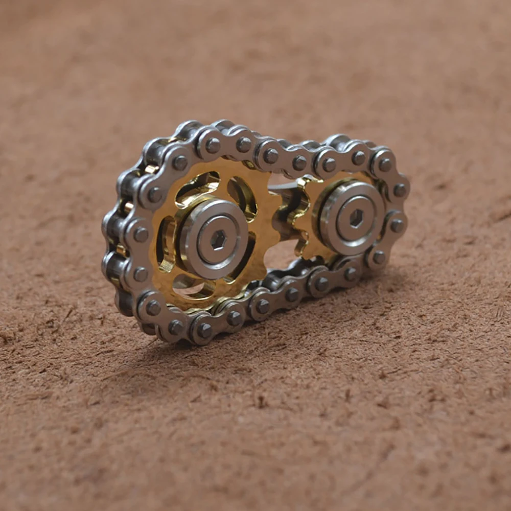 Newest Release Stress Relief Toy Metal Sprockets Chains EDC Fidget Spinners