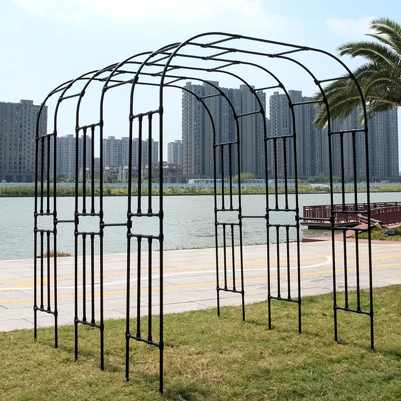 New Design Garden Arbor Steel Elegant Arch Flower Frame for Wedding Decorative Flower Arch