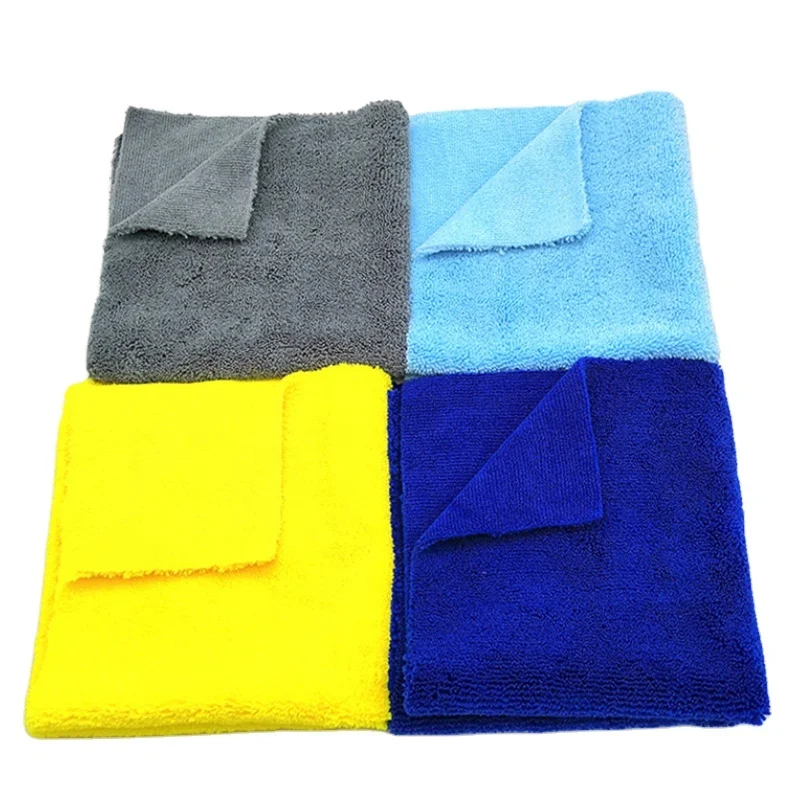 Coral Fleece Edgeless Microfiber Cloth  Car Towel Car Detailing Microfiber Coral Fleece Edgeless 40x40cm Microfiber Car Towel