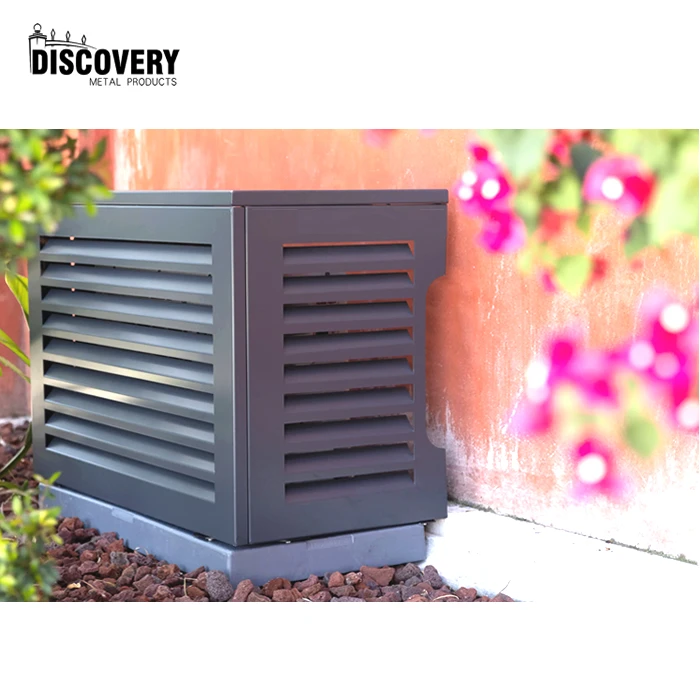 Wholesale universal newly design sustainable laser Cut aluminium ac cover air conditioner split for protecting heat pump