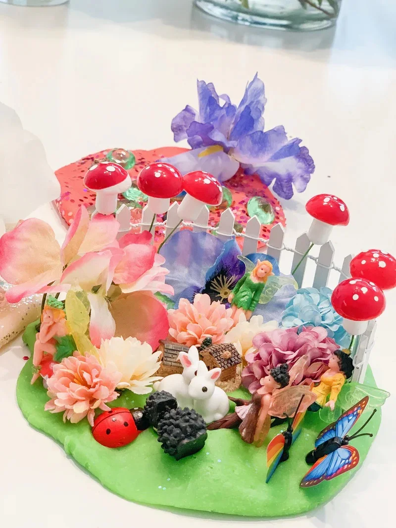 Perfect Kraft Polymer Clay Magical Garden Growing Fairy Kit Modeling Clay Sensory Bin DIY Educational Toy for Kids