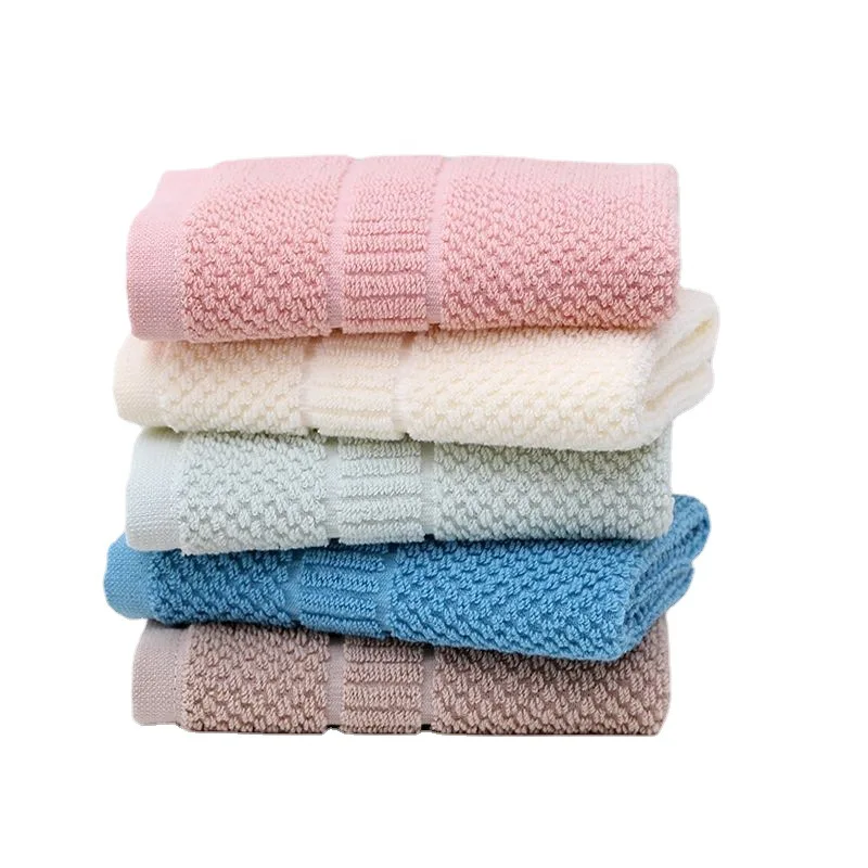 XIAOAO Wholesale of 100% cotton face towels with logo and face washer towel