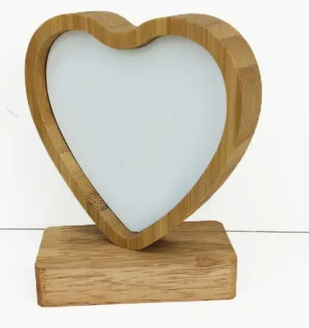 sublimation blank bamboo frame, in 3 design