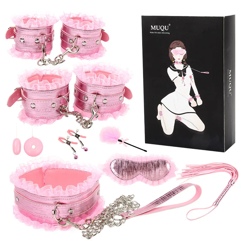 HM dolls For Man SM Training Flirting Bondage 8 Piece Bondage Set Sm Bandage Restraint love Dolls For Men