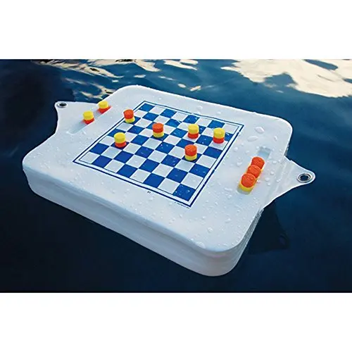 9 Hole Large Capacity Durable Floating Closed Cell Foam Vinyl Coating with LId Pool Floating Drink Holder Pool Trays