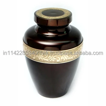 American and Jews Style Fast Selling Handmade Funeral Accessories Supply Brass Cremation Urn and keepsake for Adult human Ashes