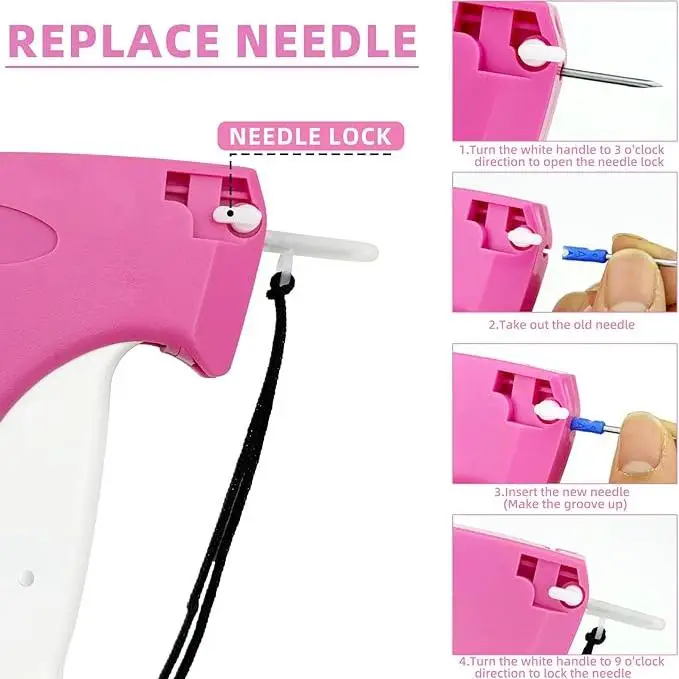 USA Warehouse Spot Goods Mini Stitch Gun for Clothes Mending Quilting Mini Stitch Tag Gun with Micro Fasteners