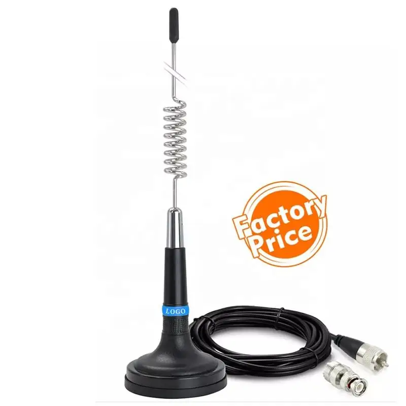 Customized High Gain 27mhz CB Mobile Coil Antenna With Magnetic Mount Car Radio Antenna for Communication