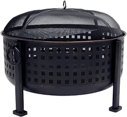 Wholesale Outdoor Iron Steel Firepit Wood Log Burning Metal Fire Pits Barbecue Grill