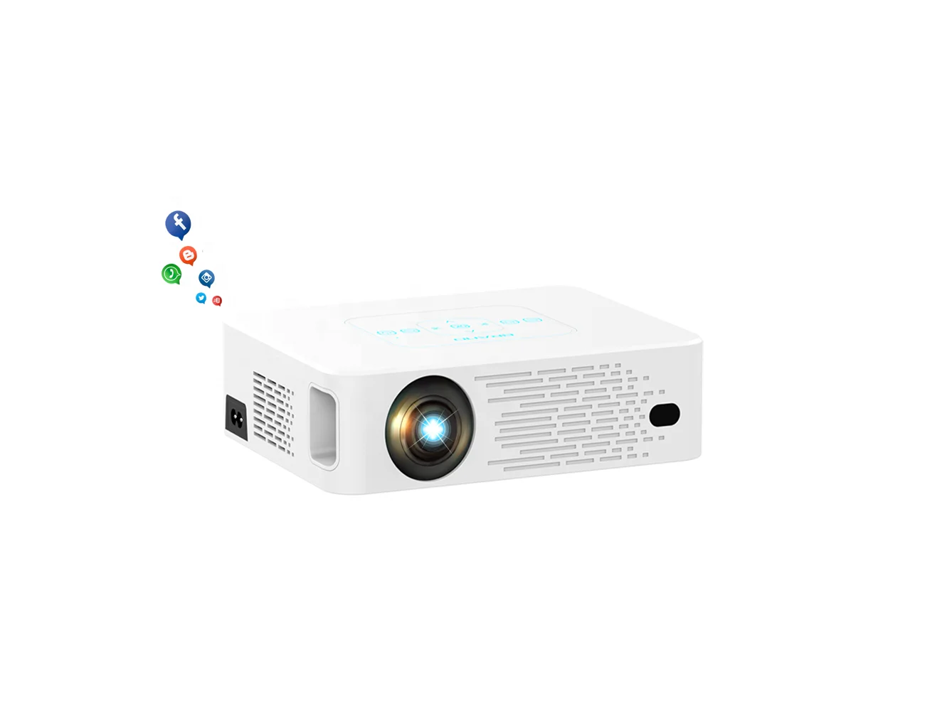 2021 factory newest LT T21Mini Projector Portable Led Projectors With Speaker Connected Tablets For Family Party Travel Camping