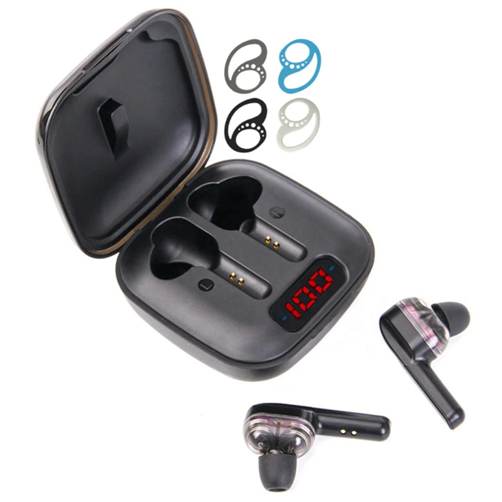 amazon top seller 2021 4 horns Black True Stereo Headset ecouteur san fil Earphone Headphone Wireless Earbuds