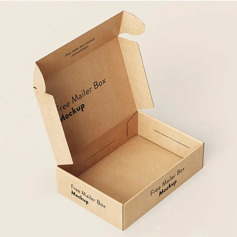 Wholesale Custom Logo Color Mailer Paper Packing Recycled Corrugated Kraft Brown Shipping Paper Mailing Box