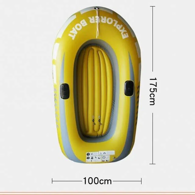 Portable PVC Folding Inflatable Kayak for Lake Usage Thickened Rubber Drifting Pontoon Engine Combo Set for Fishing Rowing Boats