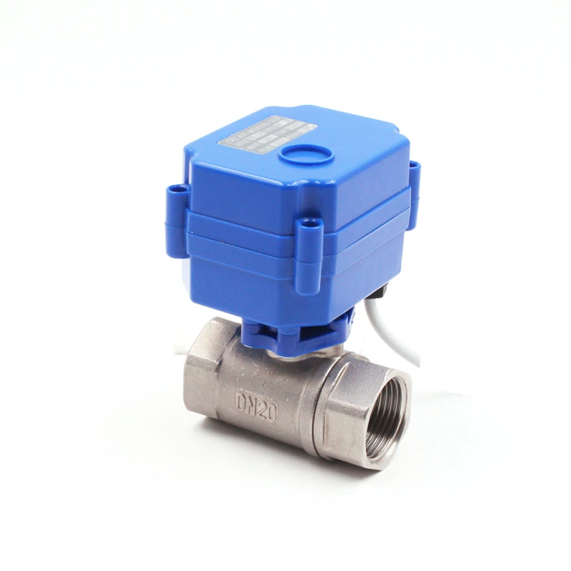 China manufacturer 2NM torque DN20 Stainless steel electric valve