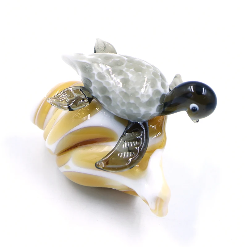 Borosilicate Sea Snail Glass Animal Figurine Hermit Crab Craft Assorted Hand Blown Manufacturers