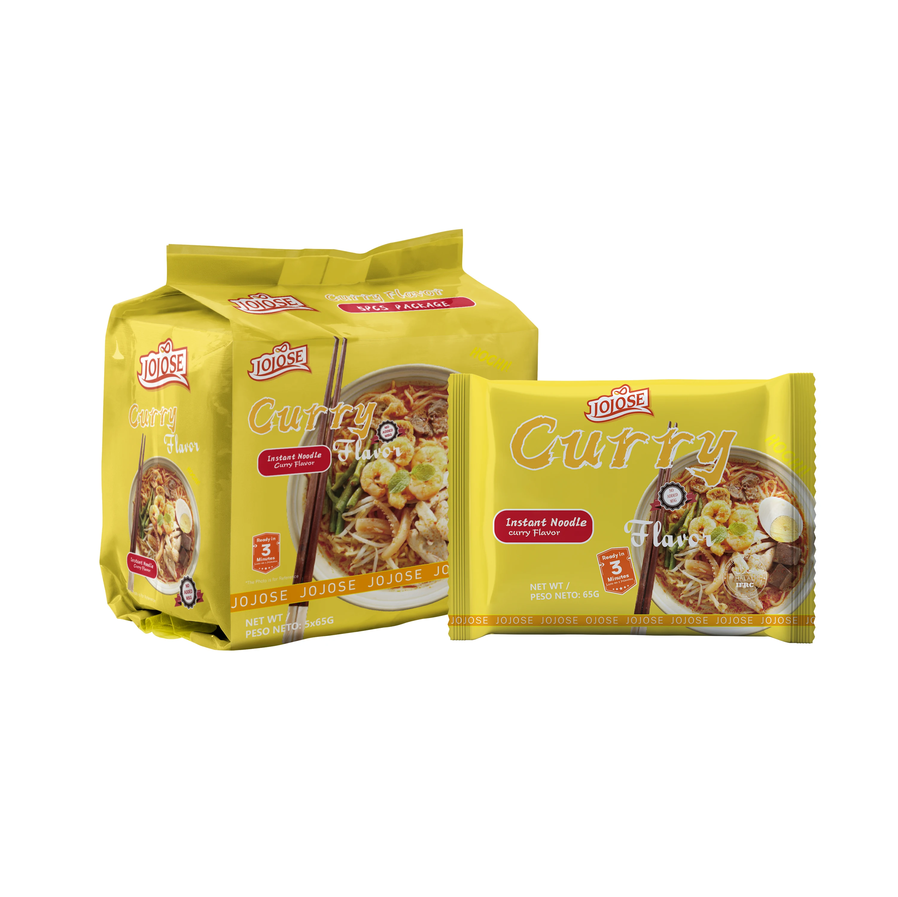 JOJOSE FOODS Instant Noodle Wholesale Chinese Brand Cup 65g 85g BRC HALAL Factory Chicken Flavor Yum Yum Instant Noodle In Cup