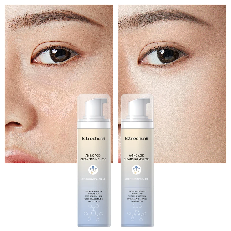 Own Brand New Organic Moisturizing Mousse Cleansing Milk Dense foam absorbs dirt and grime Amino Acid Cleansing Mousse