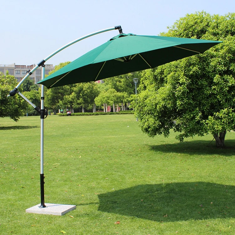 FEAMONT 10ft Vented Banana Umbrella Wholesale Cantilever Patio Sunshade for Pool Side Beach Umbrella