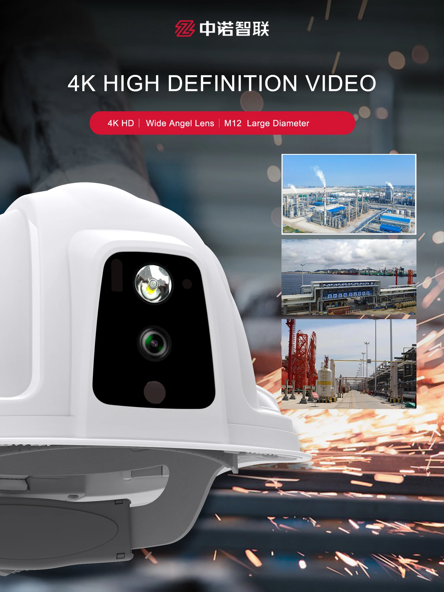 4g wifi helmet camera 1080P hard hats construction hard hat safety helmet wifi video recorder