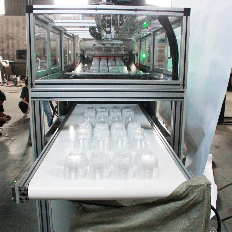 DB-54/76 Full automatic 1-Compartment Clear OPS Plastic Cupcake Container thermoforming machine