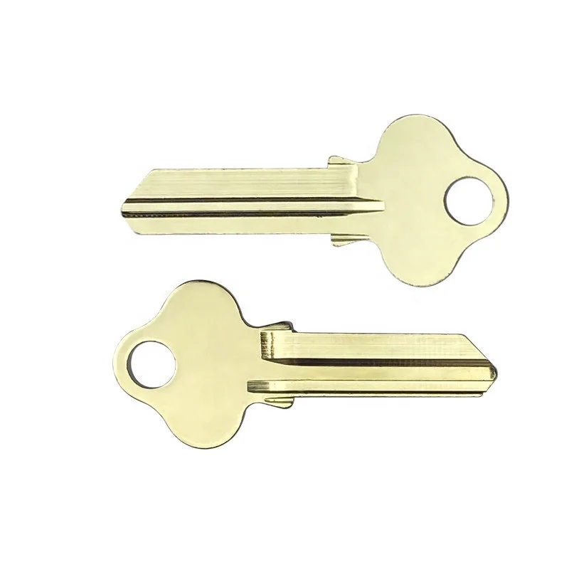 High Quality 2mm Brass Painted Lw4 Door Keys Blank For Computerized Key Cutting Machine
