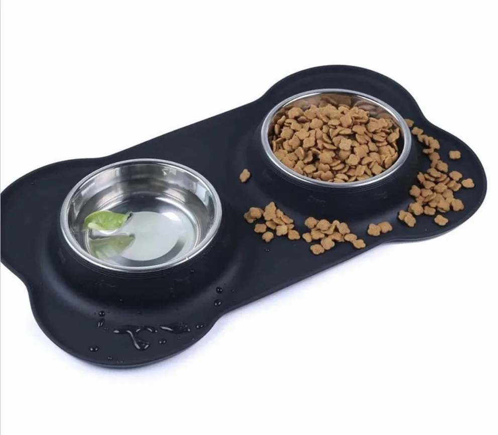 Easy to Clean Silicone Waterproof bowl Non-slip Pet Dog Cat Feeding Bowl Mat silicone pet feeding mat