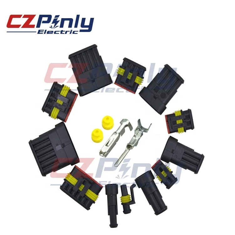 282105-1 3 Pin Male Tyco Amp Ducati Wheel-Speed pa66 Pa66 Gf30 auto Sensor Connector