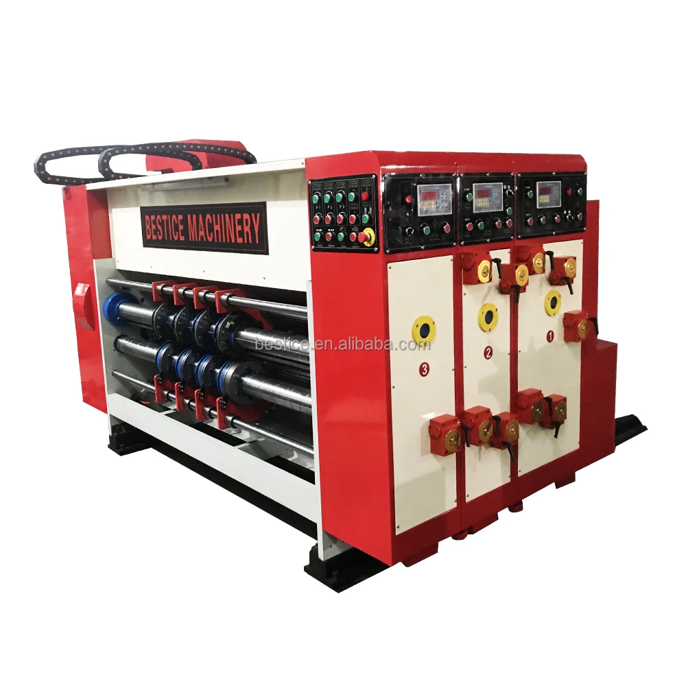 automatic small packing corrugated carton box single color printing slotting die cutting making machine prices for boxes