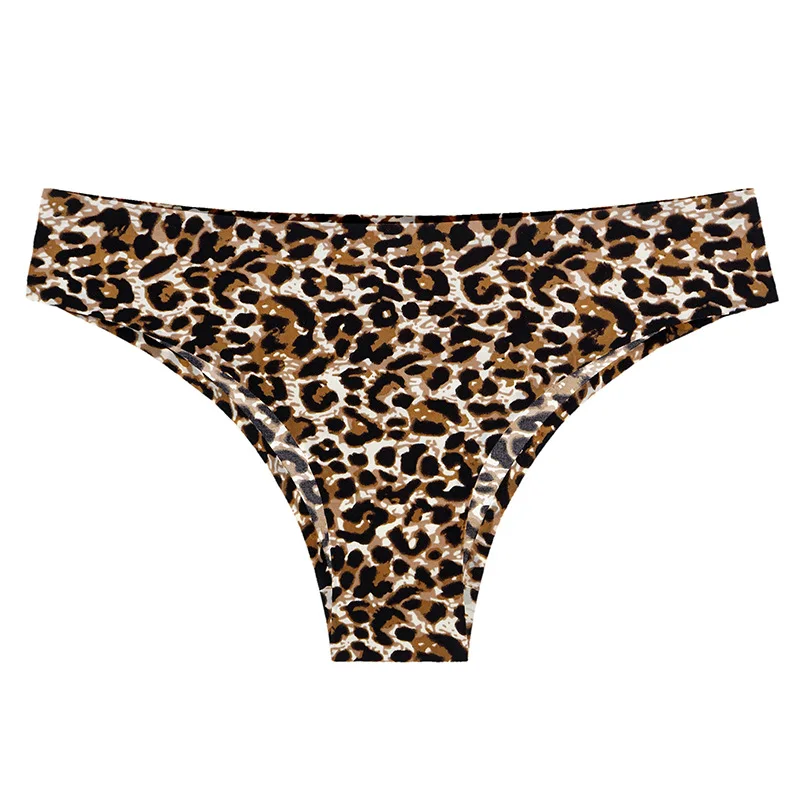 Cool Cheeky Cut Seamless Leopard Zebra Print Underwear Panty for Lady