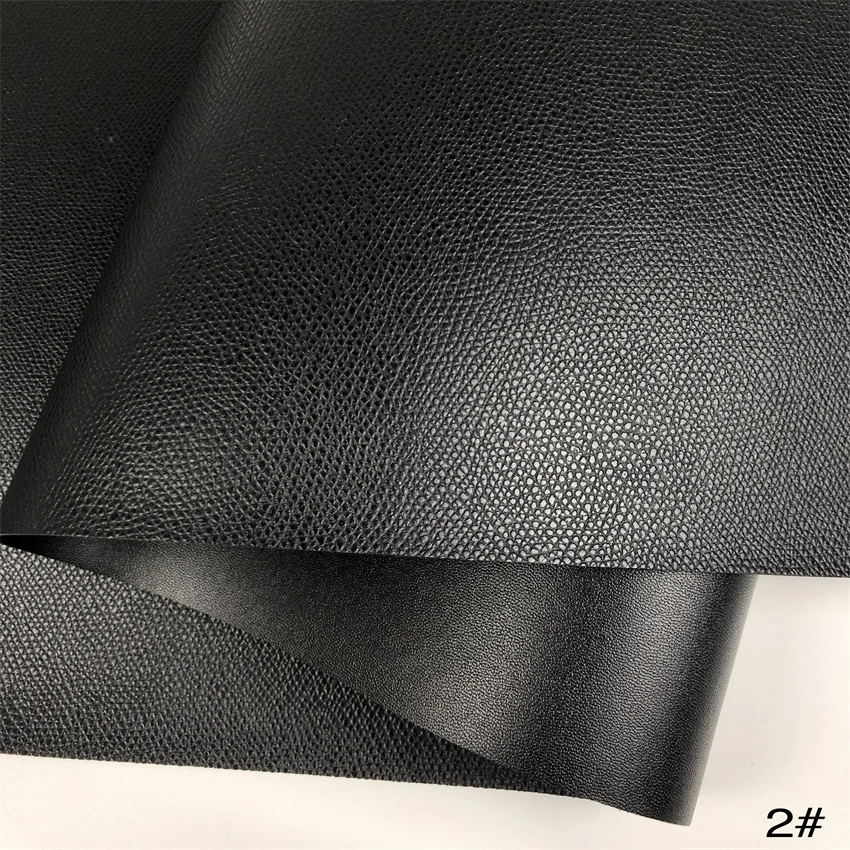 Black Double faced different Pattern New Designs Double-sided Embossed PVC Synthetic Leather for luggage, bag, mouse or meal pad