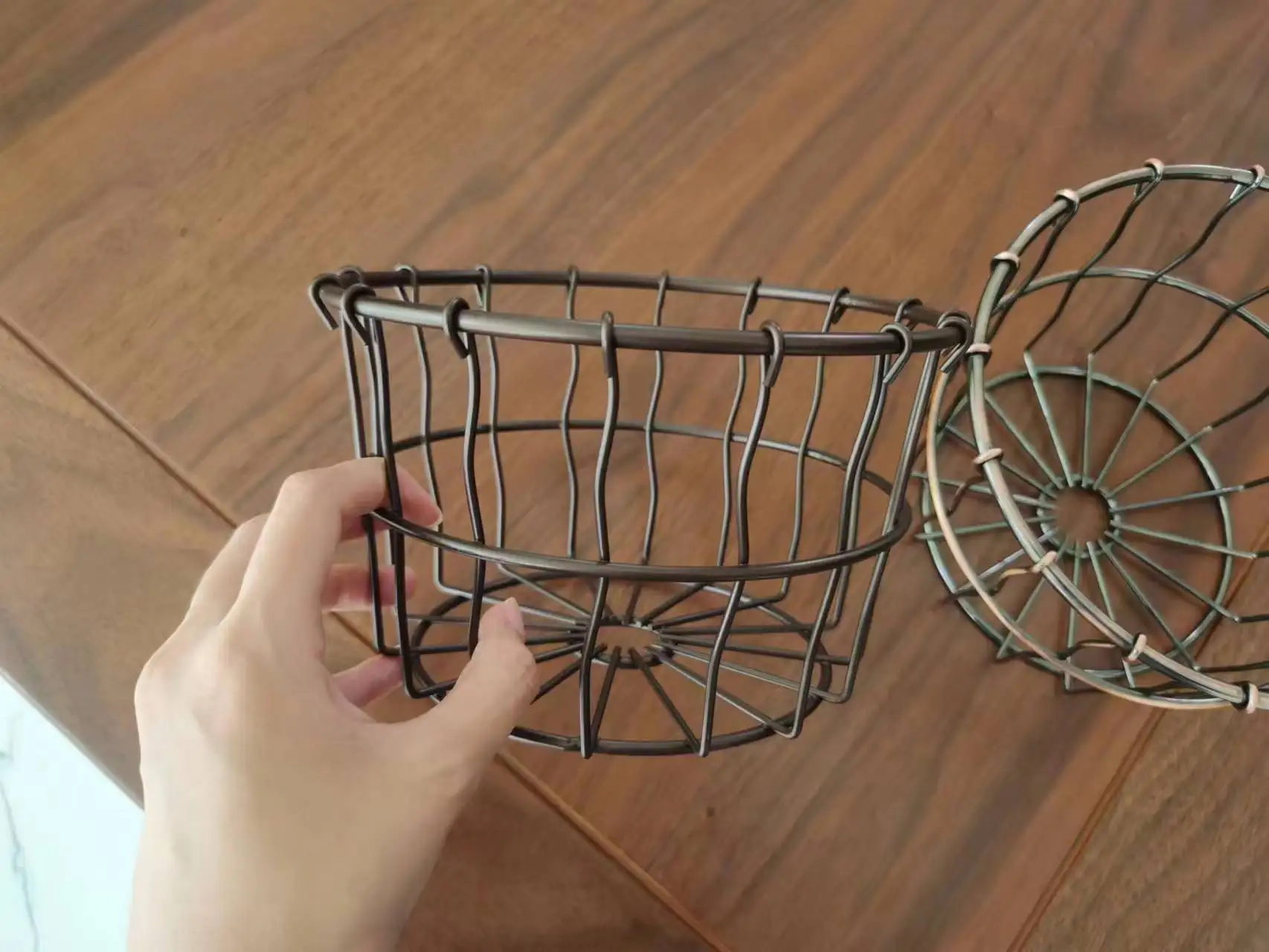 Factory Customized Size 304 /316SS Wire Mesh 50mm 150mm Basket Steel Metal Tray / Basket