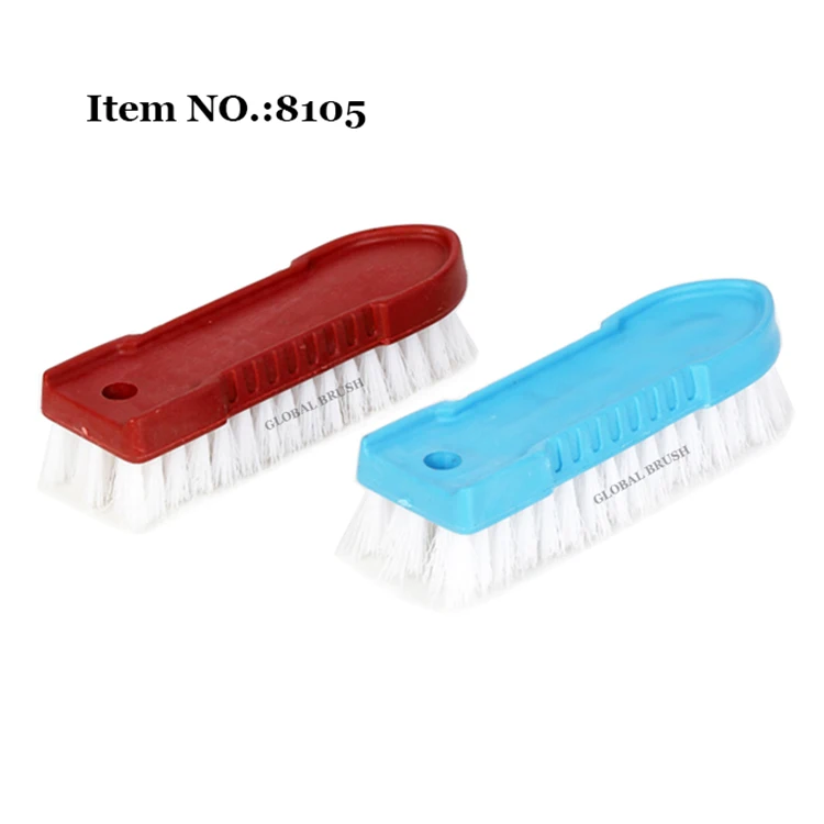 HQ8105 home cleaning plastic color clothes brush comfort grip & flexible stiff bristles