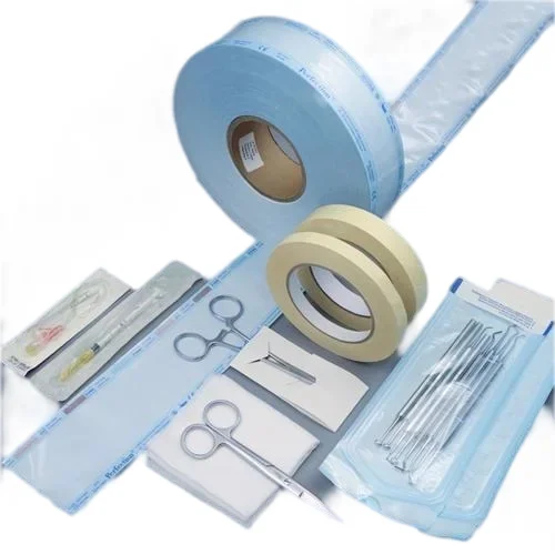 Steam Autoclave Medical packaging bag Heat Sealable Sterilization Paper Rolls