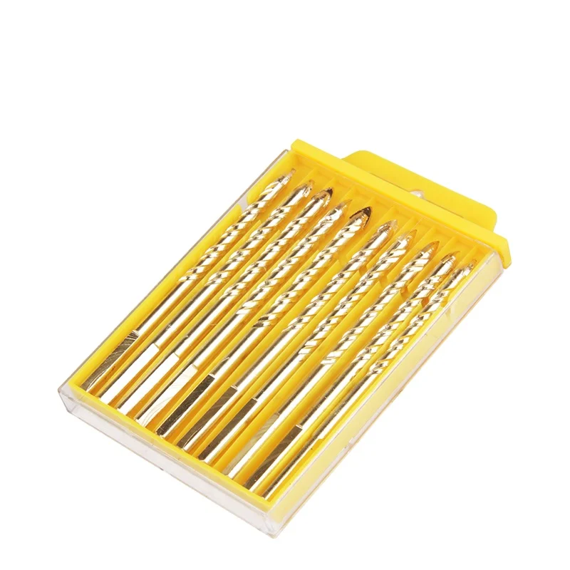 SONGQI Hex Shank Single Carbide Tip 5-12mm Glass Tile Drill Bit for Porcelain Glass Tile Ceramic Drilling