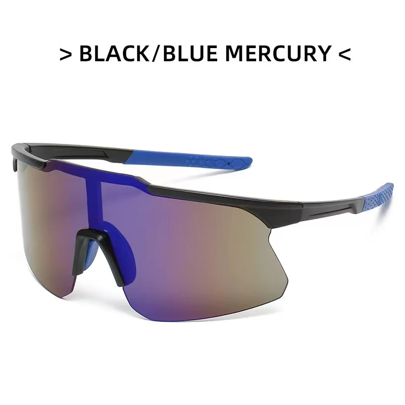 Wholesale Fashion Outdoor Oversized Mirror Lenses Sport Sunglasses Men Women