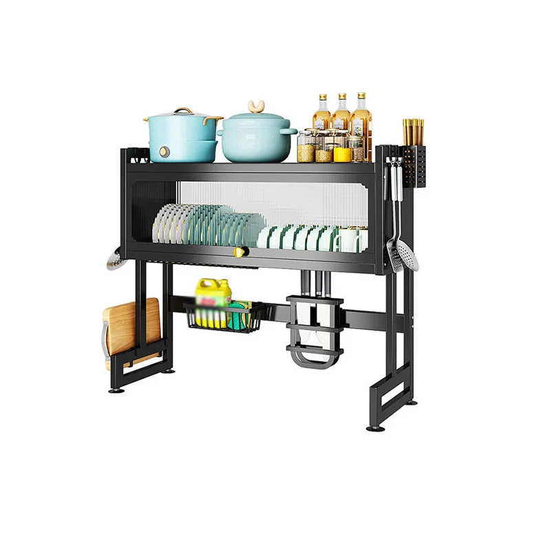 High Quality Customized Multifunctional Kitchen Sink Pan Shelf Countertop Dish Drain Rack