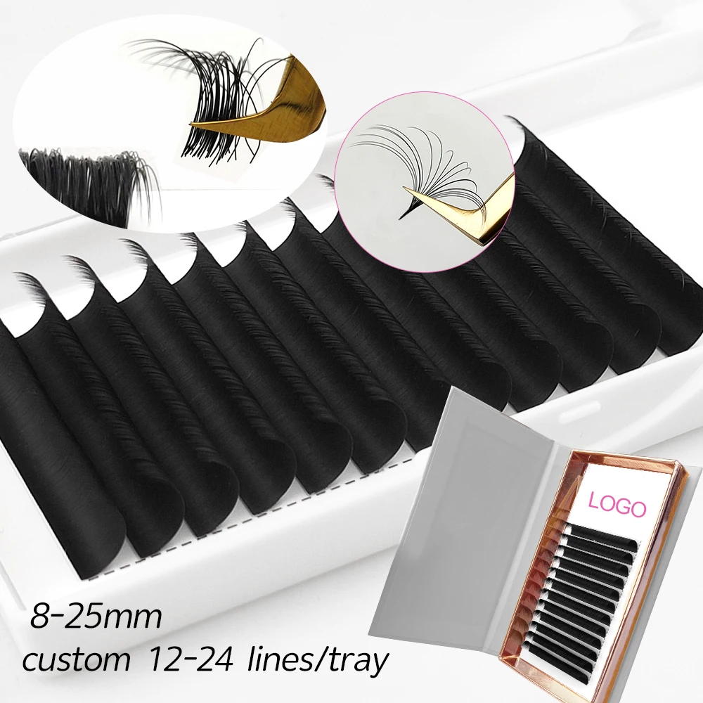  .03 0.05 0.07 las extension supplies matte black individual faux mink eyelash russian lash