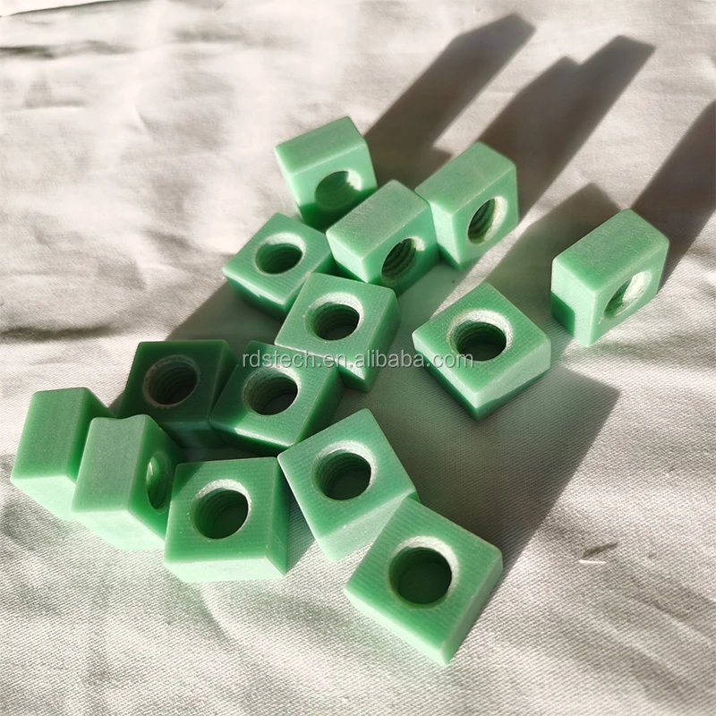 Insulating Epoxy Fiberglass Reinforced Plastic FRP FR4 FR5 G11 G10 Threaded Rod Screw Bolt and Nut